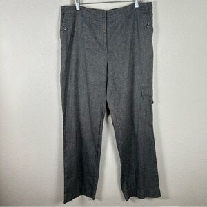 J.Jill Women’s Sz 16 Cotton twill trouser w/cargo pocket staple capsule office